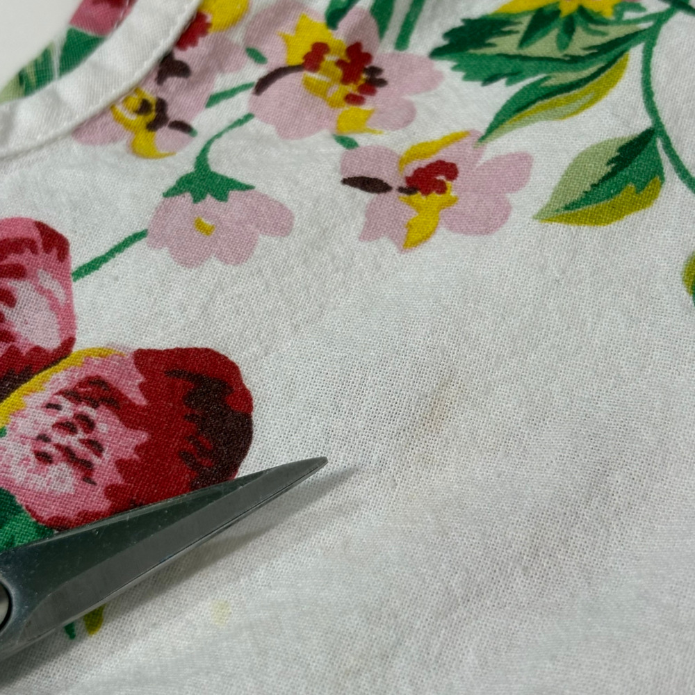 April Cornell Strawberry Porch Dress White Girls 3/4 Tie Sleeveless Summer Fruit - Picture 4 of 14